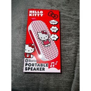 NEW Hello Kitty Portable Bluetooth Speaker‎ Sanrio Red FM Radio V5.0